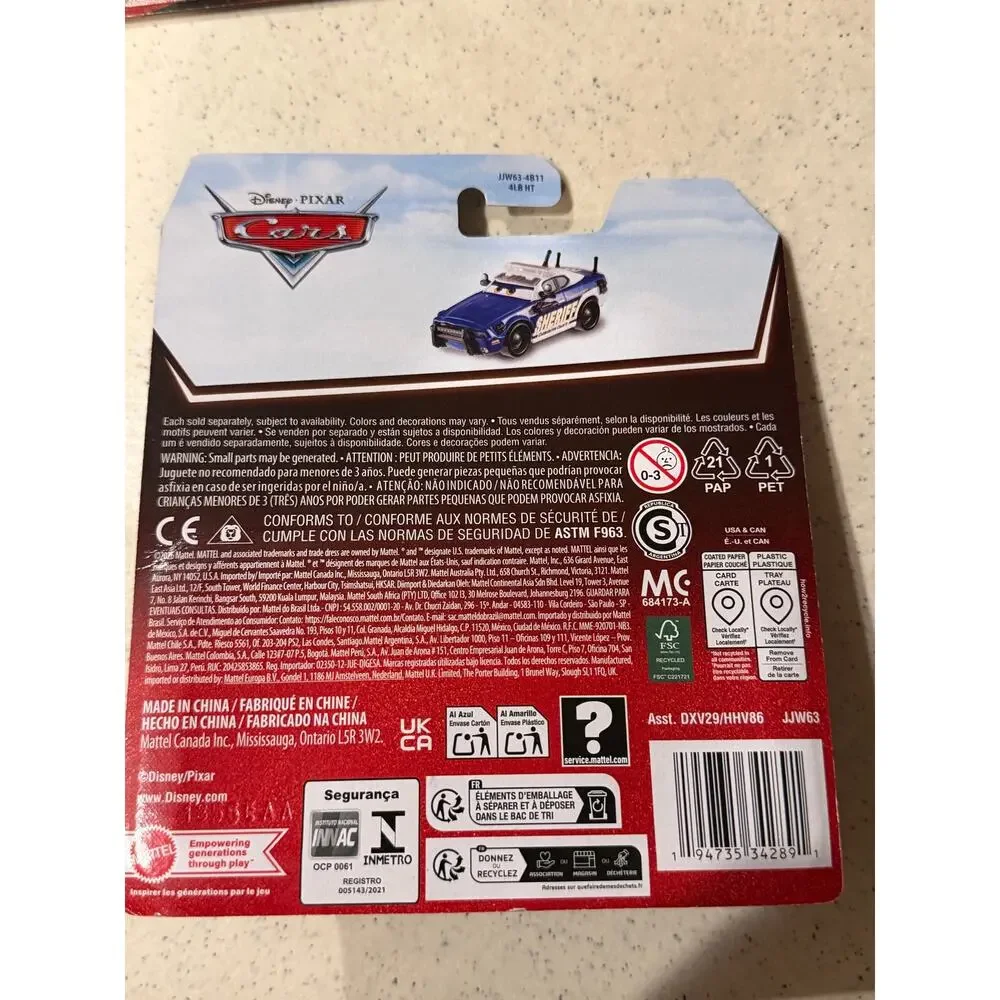 Disney Pixar Cars Mike 07 Sheriff 20th Anniversary 2026 Diecast
